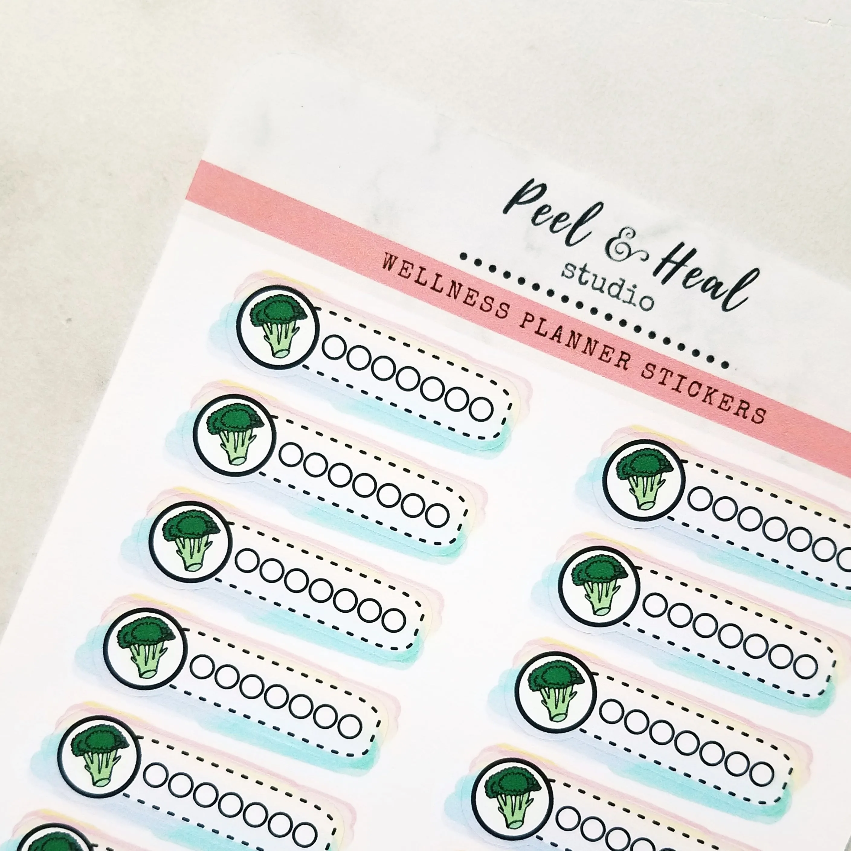 Weekly Healthy Habit Trackers (choose your symbol!)