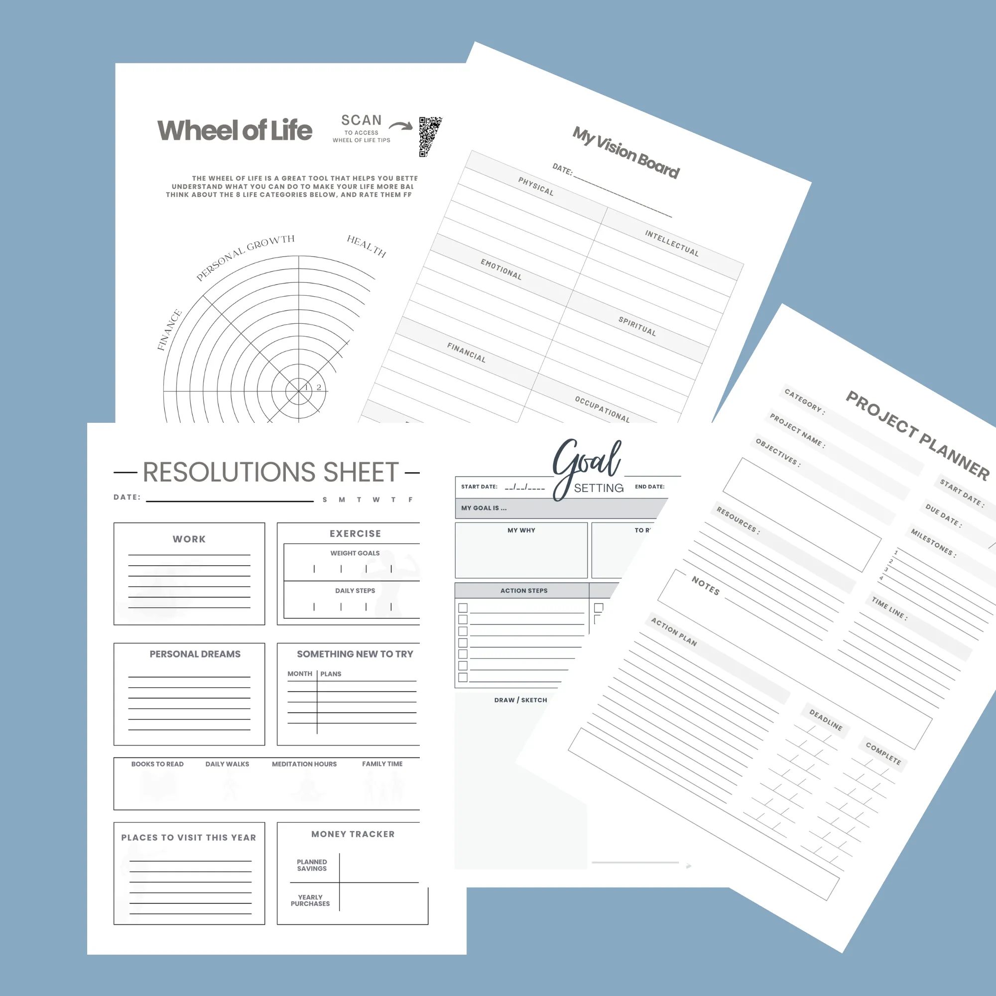 Weekly Planner 2025:  Butterflies