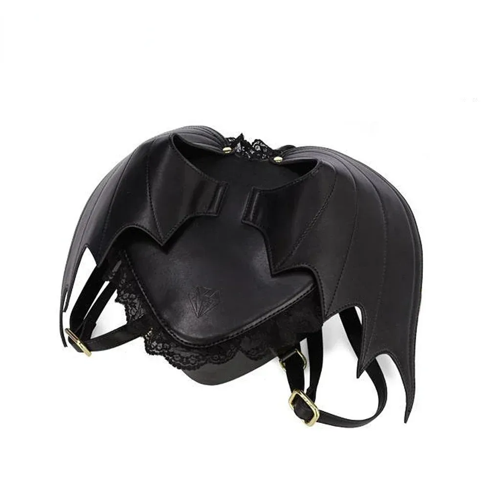 Women Bat Punk Stylish Newest Angel Wings Cute Devil Bag