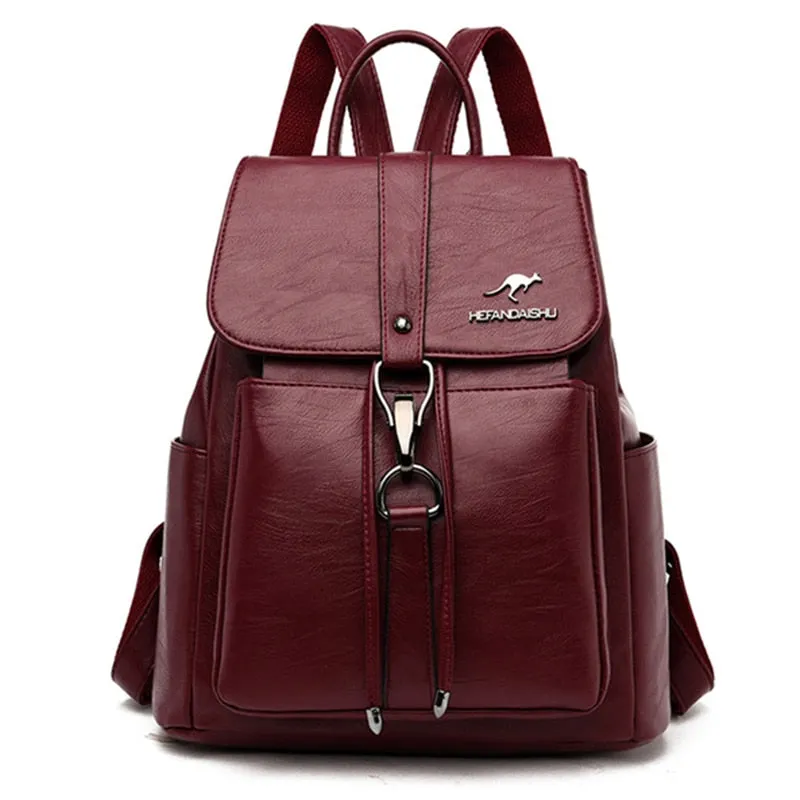 Women High Quality Leather Backpacks