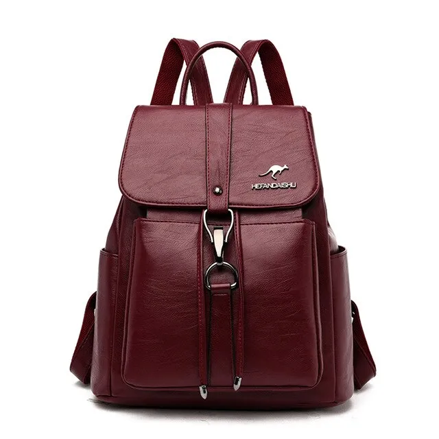 Women High Quality Leather Backpacks