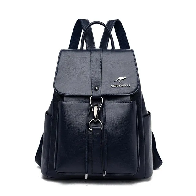 Women High Quality Leather Backpacks