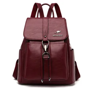 Women High Quality Leather Backpacks