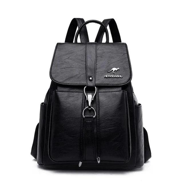Women High Quality Leather Backpacks