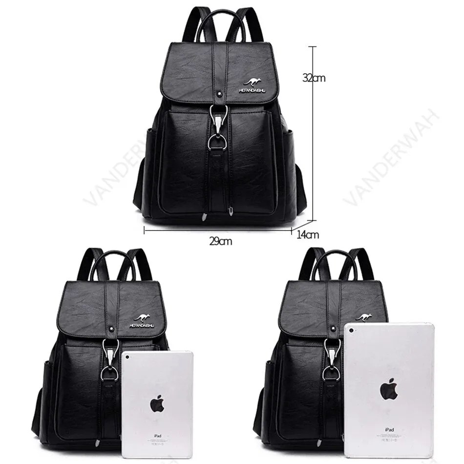 Women High Quality Leather Backpacks