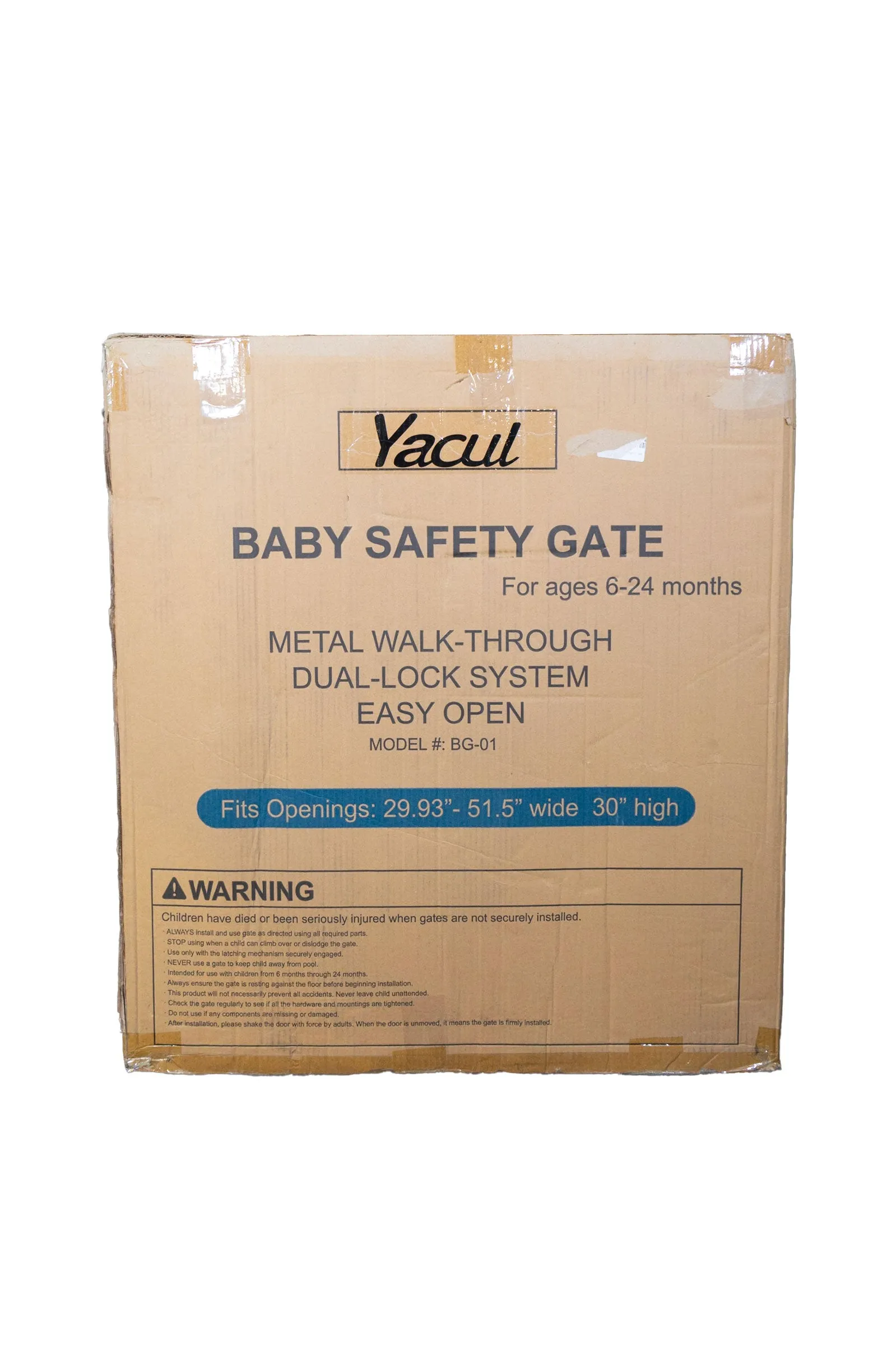 Yacul Baby Safety Gate - Black